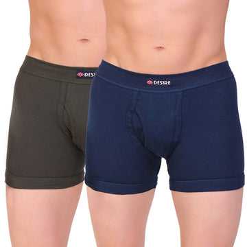 T.T. Men Desire Flexi Trunk Solid Pack Of 2 Assorted Colors