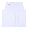 T.T. Kids Desire Premium Plain Vest Pack Of 5 White