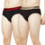 T.T. Mens Desire 100% Combed Cotton Front Open Brief Top Elastic Pack Of 2 Black::Dark Brown