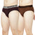 T.T. Mens Desire 100% Combed Cotton Front Open Brief Top Elastic Pack Of 2 Brown::Mustard