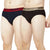 T.T. Mens Desire 100% Combed Cotton Front Open Brief Top Elastic Pack Of 2 Navy::Dark Brown