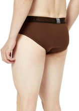 T.T. Mens Desire 100% Combed Cotton Front Open Brief Top Elastic Pack Of 2 Brown::Mustard