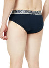 T.T. Mens Desire 100% Combed Cotton Front Open Brief Top Elastic Pack Of 3 Anthra::Navy::Teal