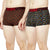 T.T. Mens Desire 100% Combed Cotton Printed Mini Top Elastic Trunk Pack Of 2 Navy::Orange