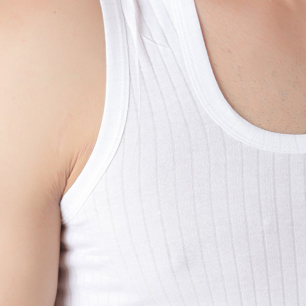 Men Parker White Vest