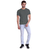 T.T. Poly Men Solid Grey Quick-Dry Tshirt