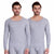 T.T. Men Hotpot Elite Top Thermal Pack Of 2- Grey Melange