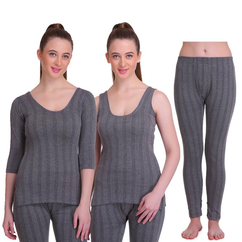 Womens Thermal Underwear Winter Inner Wear Pajamas Ladies Long