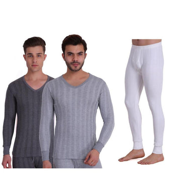 T.T. Men Hotpot Elite Thermal Top And Pyjama (Pack Of 3)