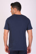 Hiflyers Men Slim Fit Solid Pack Of 2 Premium RN T-Shirt Navy::Ted