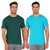 Teal Blue, Eden Green Round Neck T-Shirt