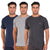 Grey, Anthra & Navy Round Neck T-Shirt