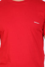 HiFlyers Men Slim Fit Solid Premium Rn Tshirts Red