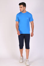 HiFlyers Men Slim Fit Solid Premium Rn Tshirts Senport Ted