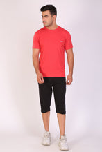 Hiflyers Men Slim Fit Pack Of 3 Premium RN T-Shirt Ecru ::Grey ::Red