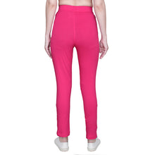 HiFlyers Women Slim Fit Solid Cotton Lycra Kurti Pant Rose Pink