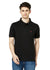 Hiflyers Men'S Solid Regular Fit Polo T-Shirt With Pocket -Black