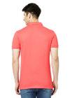 Hiflyers Men'S Solid Regular Fit Polo T-Shirt With Pocket -Cherry
