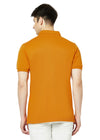 Hiflyers Men'S Solid Regular Fit Polo T-Shirt With Pocket -Dark Mustard