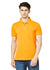 Hiflyers Men'S Solid Regular Fit Polo T-Shirt With Pocket -Mustard