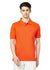 Hiflyers Men'S Solid Regular Fit Polo T-Shirt With Pocket -Orange