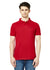 Hiflyers Men'S Solid Regular Fit Polo T-Shirt With Pocket -Red