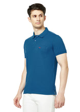 Hiflyers Men'S Solid Regular Fit Polo T-Shirt With Pocket -Royal Blue