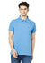 Hiflyers Men'S Solid Regular Fit Polo T-Shirt With Pocket -Sky Blue