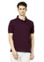 Hiflyers Men'S Solid Regular Fit Polo T-Shirt With Pocket -Wine