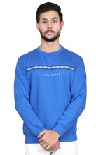 HiFlyers Full Sleeve Printed Men Sweatshirt - BLUE