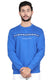 Full Sleeve Printed Sweatshirt Blue