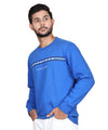 Full Sleeve Printed Sweatshirt Blue