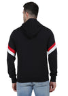 Hiflyers Mens Black Regular Fit Printed Sweatshirt With Hood And Zipper