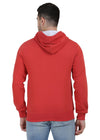 Hiflyers Mens Orange Regular Fit Printed Sweatshirt With Hood And Zipper