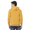 Hiflyers Mens Yellow Slim Fit Solid Cotton Fleece Sweatshirt With Hood