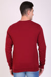 Full Sleeve Printed Sweatshirt Maroon