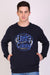 Full Sleeve Printed Sweatshirt Navy