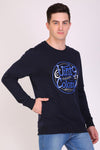 Full Sleeve Printed Sweatshirt Navy