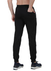 Hiflyers Mens Black Slim Fit Solid Terry Joggers