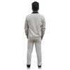 Hiflyers Mens Grey Regular Fit  Solid Fleece Tracksuit