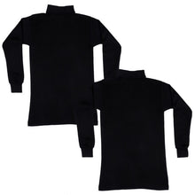 T.T. Kids Hotpot Plain Thermal Vest Pack Of 2 Black