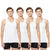 Men Desire White Vest