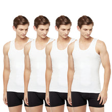 T.T. Men Interlock Sleeveless Vest With Pocket Pack Of 4 White