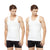 T.T. Men Interlock Sleeveless Vest With Pocket Pack Of 2 White