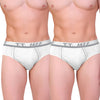 T.T. Mens Jazz Brief Top Elastic Pack Of 2 White