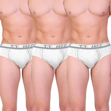 T.T. Mens Jazz Brief Top Elastic Pack Of 3 White