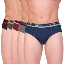 T.T. Men Jazz Brief Solid Pack Of 5 Assorted Colors