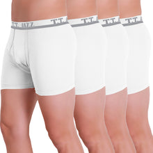 T.T. Mens Jazz Fine Long Top Elastic Trunk  Pack Of 4 White