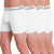 T.T. Mens Jazz Fine Long Top Elastic TrunkPack Of 4 White