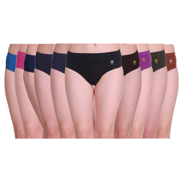 Women's Cotton Bikini Panty, Assorted 10 Pack